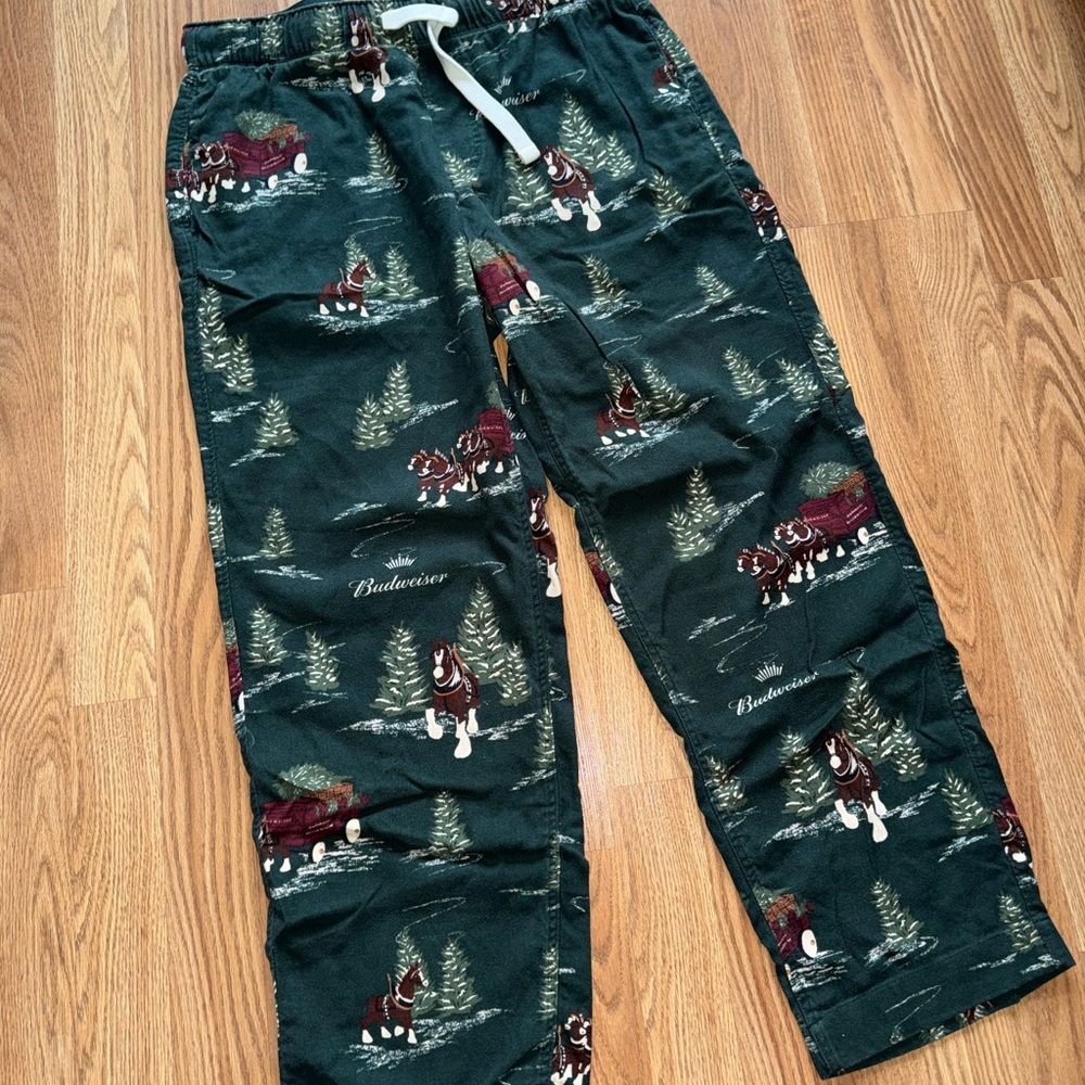 Abercrombie & Fitch Green Budweiser PJ Pants